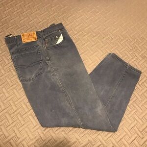 Vintage 80s Mens Gitano Dark Gray 38X30 Jeans Tapered American Freedom